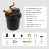 imageVEVOR Pressurized Biological Pond Filter Fit Pond Up to 2000 Gallons with 13W UVC Light 1840 GPH Bio Pond Filter System Filtration Equipment for Fountain Pool Koi Fish Aquarium Tank Garden Water1580 GPH