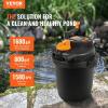 imageVEVOR Pressurized Biological Pond Filter Fit Pond Up to 2000 Gallons with 13W UVC Light 1840 GPH Bio Pond Filter System Filtration Equipment for Fountain Pool Koi Fish Aquarium Tank Garden Water1580 GPH