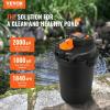 imageVEVOR Pressurized Biological Pond Filter Fit Pond Up to 2000 Gallons with 13W UVC Light 1840 GPH Bio Pond Filter System Filtration Equipment for Fountain Pool Koi Fish Aquarium Tank Garden Water1840 GPH
