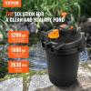 imageVEVOR Pressurized Biological Pond Filter Fit Pond Up to 2000 Gallons with 13W UVC Light 1840 GPH Bio Pond Filter System Filtration Equipment for Fountain Pool Koi Fish Aquarium Tank Garden Water2630 GPH