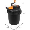 imageVEVOR Pressurized Biological Pond Filter Fit Pond Up to 2000 Gallons with 13W UVC Light 1840 GPH Bio Pond Filter System Filtration Equipment for Fountain Pool Koi Fish Aquarium Tank Garden Water1580 GPH