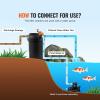 imageVEVOR Pressurized Biological Pond Filter Fit Pond Up to 2000 Gallons with 13W UVC Light 1840 GPH Bio Pond Filter System Filtration Equipment for Fountain Pool Koi Fish Aquarium Tank Garden Water1840 GPH