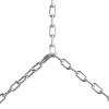 imageVEVOR Proof Coil Chain 18quot x 33 350 lbs Safe Working Load Zinc Plated Proof Tested Coil Chain with Two Quick Links Galvanized Carbon Steel Link Chain for Towing Hanging Camping Pet Towing18 Inch x 33 Ft