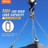 imageVEVOR Proof Coil Chain 18quot x 33 350 lbs Safe Working Load Zinc Plated Proof Tested Coil Chain with Two Quick Links Galvanized Carbon Steel Link Chain for Towing Hanging Camping Pet Towing316 Inch x 100 Ft