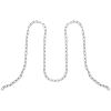 imageVEVOR Proof Coil Chain 18quot x 33 350 lbs Safe Working Load Zinc Plated Proof Tested Coil Chain with Two Quick Links Galvanized Carbon Steel Link Chain for Towing Hanging Camping Pet Towing18 Inch x 33 Ft