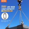 imageVEVOR Proof Coil Chain 18quot x 33 350 lbs Safe Working Load Zinc Plated Proof Tested Coil Chain with Two Quick Links Galvanized Carbon Steel Link Chain for Towing Hanging Camping Pet Towing316 Inch x 10 Ft