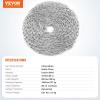 imageVEVOR Proof Coil Chain 18quot x 33 350 lbs Safe Working Load Zinc Plated Proof Tested Coil Chain with Two Quick Links Galvanized Carbon Steel Link Chain for Towing Hanging Camping Pet Towing18 Inch x 33 Ft