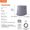 imageVEVOR RV Toilet for Camping Portable Toilet with 13 Gal Detachable Inner Bucket ampamp Removable Paper Holder Commode with Dual Lids Travel Toilet for Outdoor Camping Car Long Road TripsNo Waste Tank