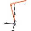 imageVEVOR Receiver Hitch Mounted Hydraulic Pickup Truck Crane 1000 lbs Capacity 360 Swivel Three Boom Capacities of 500 lbs 750 lbs ampamp 1000 lbs for Lifting Goods in Construction Forestry FactoryHitchMount Crane with Adjustable Support Legs