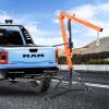 imageVEVOR Receiver Hitch Mounted Hydraulic Pickup Truck Crane 1000 lbs Capacity 360 Swivel Three Boom Capacities of 500 lbs 750 lbs ampamp 1000 lbs for Lifting Goods in Construction Forestry FactoryHitchMount Crane with Adjustable Support Legs