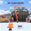 imageVEVOR Receiver Hitch Mounted Hydraulic Pickup Truck Crane 1000 lbs Capacity 360 Swivel Three Boom Capacities of 500 lbs 750 lbs ampamp 1000 lbs for Lifting Goods in Construction Forestry FactoryHitchMount Crane with Adjustable Support Legs