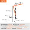 imageVEVOR Receiver Hitch Mounted Hydraulic Pickup Truck Crane 1000 lbs Capacity 360 Swivel Three Boom Capacities of 500 lbs 750 lbs ampamp 1000 lbs for Lifting Goods in Construction Forestry FactoryHitchMount Crane with Adjustable Support Legs