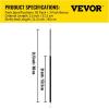 imageVEVOR Rubber Bungee Cords 50 Pack 21quot Long Weatherproof Natural Rubber Tie Down Straps with Crimped S Hooks Heavy Duty Outdoor Tarp Straps for Securing Flatbed Trailers Canvases Cargo and More21inch 50pcs