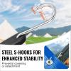 imageVEVOR Rubber Bungee Cords 50 Pack 21quot Long Weatherproof Natural Rubber Tie Down Straps with Crimped S Hooks Heavy Duty Outdoor Tarp Straps for Securing Flatbed Trailers Canvases Cargo and More31inch 50pcs