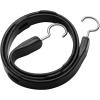 imageVEVOR Rubber Bungee Cords 50 Pack 21quot Long Weatherproof Natural Rubber Tie Down Straps with Crimped S Hooks Heavy Duty Outdoor Tarp Straps for Securing Flatbed Trailers Canvases Cargo and More40inch 4pcs Adjustable