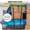 imageVEVOR Rubber Bungee Cords 50 Pack 21quot Long Weatherproof Natural Rubber Tie Down Straps with Crimped S Hooks Heavy Duty Outdoor Tarp Straps for Securing Flatbed Trailers Canvases Cargo and More21inch 50pcs