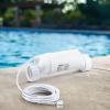 imageVEVOR Salt Cell Chlorinator Fits for Hayward W3TCell3 T3 Pool Cell Salt Water System for InGround Swimming Pools up to 15000 Gallons 15 ft Power Line White15000GalT3
