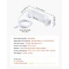 imageVEVOR Salt Cell Chlorinator Fits for Hayward W3TCell3 T3 Pool Cell Salt Water System for InGround Swimming Pools up to 15000 Gallons 15 ft Power Line White40000GalT15
