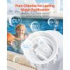 imageVEVOR Salt Cell Chlorinator Fits for Hayward W3TCell3 T3 Pool Cell Salt Water System for InGround Swimming Pools up to 15000 Gallons 15 ft Power Line White40000GalT15