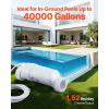 imageVEVOR Salt Cell Chlorinator Fits for Hayward W3TCell3 T3 Pool Cell Salt Water System for InGround Swimming Pools up to 15000 Gallons 15 ft Power Line White40000GalT15