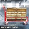 imageVEVOR Scaffolding Wheels 8quot Scaffold Wheels Set of 4 Heavy Duty Locking Casters 3200LBS Capacity Locking Stem Casters with Brake Red Polyurethane  Replacement for Scaffold ShelvesIron core