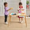 imageVEVOR Sensory Table for Toddlers Kids Activity Table with 3 Foldable Storage Bins ampamp Paper Roll Holder IndoorOutdoor Play Sand and Water Table Wooden Kids Sensory Drawing Table Gift for Boys Girls