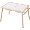 imageVEVOR Sensory Table for Toddlers Kids Activity Table with 3 Foldable Storage Bins ampamp Paper Roll Holder IndoorOutdoor Play Sand and Water Table Wooden Kids Sensory Drawing Table Gift for Boys Girls