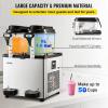 imageVEVOR Slushie Machine Slushy Machine 6L16 Gal 25 Cups SingleBowl 300W Frozen Drink maker Stainless Steel Margarita Smoothie Machine Slushie Machine for Cafes Restaurants Bars Home Use6LX2