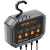 imageVEVOR Smart Battery Charger 20Amp Lithium LiFePO4 LeadAcid AGMGelSLA Car Battery Charger with LCD Display Trickle Charger Maintainer Desulfator for Boat Motorcycle Lawn Mower Deep Cycle2Amp4