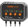 imageVEVOR Smart Battery Charger 20Amp Lithium LiFePO4 LeadAcid AGMGelSLA Car Battery Charger with LCD Display Trickle Charger Maintainer Desulfator for Boat Motorcycle Lawn Mower Deep Cycle2Amp4