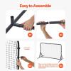 imageVEVOR Soccer Rebound Trainer Iron Soccer Training Equipment Sports Football Rebounder Wall DoubleSided Rebounding Net Easy Assembly Perfect for Backyard Practicing Solo Training Passing6x4FT
