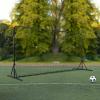 imageVEVOR Soccer Rebound Trainer Iron Soccer Training Equipment Sports Football Rebounder Wall DoubleSided Rebounding Net Easy Assembly Perfect for Backyard Practicing Solo Training Passing12x6FT