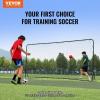 imageVEVOR Soccer Rebound Trainer Iron Soccer Training Equipment Sports Football Rebounder Wall DoubleSided Rebounding Net Easy Assembly Perfect for Backyard Practicing Solo Training Passing12x6FT