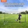 imageVEVOR Soccer Rebound Trainer Iron Soccer Training Equipment Sports Football Rebounder Wall DoubleSided Rebounding Net Easy Assembly Perfect for Backyard Practicing Solo Training Passing12x6FT
