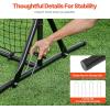 imageVEVOR Soccer Rebound Trainer Iron Soccer Training Equipment Sports Football Rebounder Wall DoubleSided Rebounding Net Easy Assembly Perfect for Backyard Practicing Solo Training Passing6x4FT