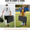 imageVEVOR Soccer Rebounder Board Portable Soccer Wall with 2 Angles Rebound Foldable HDPE Kickback Rebound Board Soccer Training Equipment for Kids and Adults Passing ampamp Shooting Practice45X18