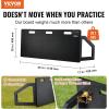 imageVEVOR Soccer Rebounder Board Portable Soccer Wall with 2 Angles Rebound Foldable HDPE Kickback Rebound Board Soccer Training Equipment for Kids and Adults Passing ampamp Shooting Practice45X18