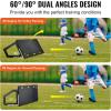 imageVEVOR Soccer Rebounder Board Portable Soccer Wall with 2 Angles Rebound Foldable HDPE Kickback Rebound Board Soccer Training Equipment for Kids and Adults Passing ampamp Shooting Practice45X18
