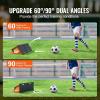imageVEVOR Soccer Rebounder Board Portable Soccer Wall with 2 Angles Rebound Foldable HDPE Kickback Rebound Board Soccer Training Equipment for Kids and Adults Passing ampamp Shooting Practice45X13