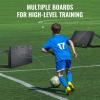 imageVEVOR Soccer Rebounder Board Portable Soccer Wall with 2 Angles Rebound Foldable HDPE Kickback Rebound Board Soccer Training Equipment for Kids and Adults Passing ampamp Shooting Practice45X18