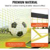 imageVEVOR Soccer TrainerPortable Soccer Rebounder Net Iron Soccer Practice Equipment Sports Football Rebounder Wall with Portable Bag Perfect for Team Solo Training Passing Volley2in1 Nets6x4FT