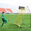 imageVEVOR Soccer TrainerPortable Soccer Rebounder Net Iron Soccer Practice Equipment Sports Football Rebounder Wall with Portable Bag Perfect for Team Solo Training Passing Volley7x7ft
