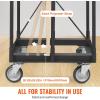 imageVEVOR Steel Panel Truck 1500 LBS Panel Dolly Cart with 5quot Swivel Casters and 3602quot x 2402quot Deck HeavyDuty Drywall Sheet Cart Handling Wall Panel Sheetrock Lumber for Garage Home Warehouse1500 LBS