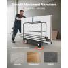 imageVEVOR Steel Panel Truck 1500 LBS Panel Dolly Cart with 5quot Swivel Casters and 3602quot x 2402quot Deck HeavyDuty Drywall Sheet Cart Handling Wall Panel Sheetrock Lumber for Garage Home Warehouse2in11800 LBS