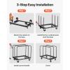 imageVEVOR Steel Panel Truck 1500 LBS Panel Dolly Cart with 5quot Swivel Casters and 3602quot x 2402quot Deck HeavyDuty Drywall Sheet Cart Handling Wall Panel Sheetrock Lumber for Garage Home Warehouse1800 LBS