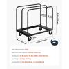imageVEVOR Steel Panel Truck 1500 LBS Panel Dolly Cart with 5quot Swivel Casters and 3602quot x 2402quot Deck HeavyDuty Drywall Sheet Cart Handling Wall Panel Sheetrock Lumber for Garage Home Warehouse1800 LBS