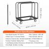imageVEVOR Steel Panel Truck 1500 LBS Panel Dolly Cart with 5quot Swivel Casters and 3602quot x 2402quot Deck HeavyDuty Drywall Sheet Cart Handling Wall Panel Sheetrock Lumber for Garage Home Warehouse1500 LBS