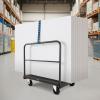 imageVEVOR Steel Panel Truck 1500 LBS Panel Dolly Cart with 5quot Swivel Casters and 3602quot x 2402quot Deck HeavyDuty Drywall Sheet Cart Handling Wall Panel Sheetrock Lumber for Garage Home Warehouse2in11800 LBS