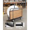 imageVEVOR Steel Panel Truck 1500 LBS Panel Dolly Cart with 5quot Swivel Casters and 3602quot x 2402quot Deck HeavyDuty Drywall Sheet Cart Handling Wall Panel Sheetrock Lumber for Garage Home Warehouse1800 LBS