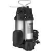 imageVEVOR Submersible Sump Pump 05HP 4188GPH 24 ft Lift Cast Iron Sewage Water Pump with 10 ft Power Cord and Automatic Float Switch Stainless Steel for Clean Flooded Basement Yard Farm Sewer05 HP